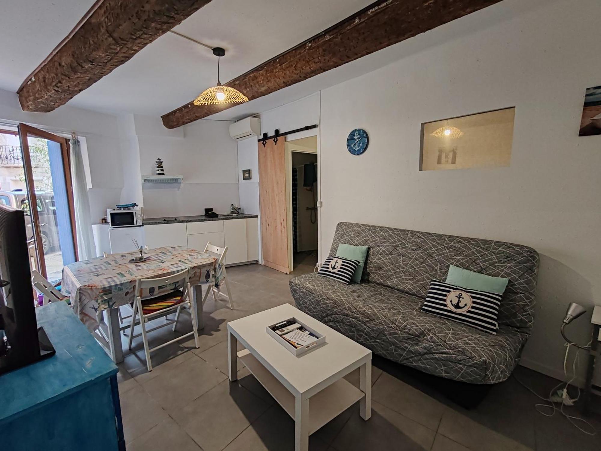 Appartement Joli T2 Ambiance Nautique Climatise Et Bien Situe à Marseillan  Extérieur photo