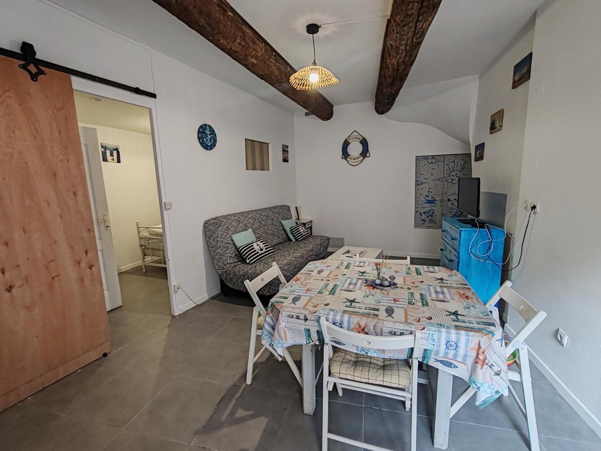 Appartement Joli T2 Ambiance Nautique Climatise Et Bien Situe à Marseillan  Extérieur photo